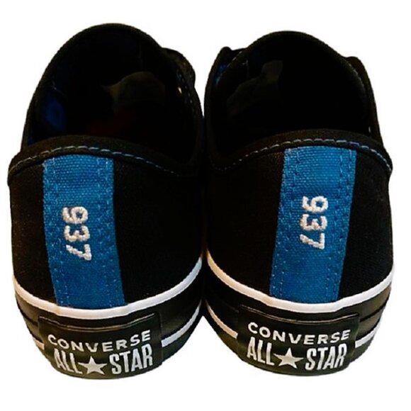 Thin Blue Line Converse Low Top Lace Up Sneaker - Picture 4 of 8